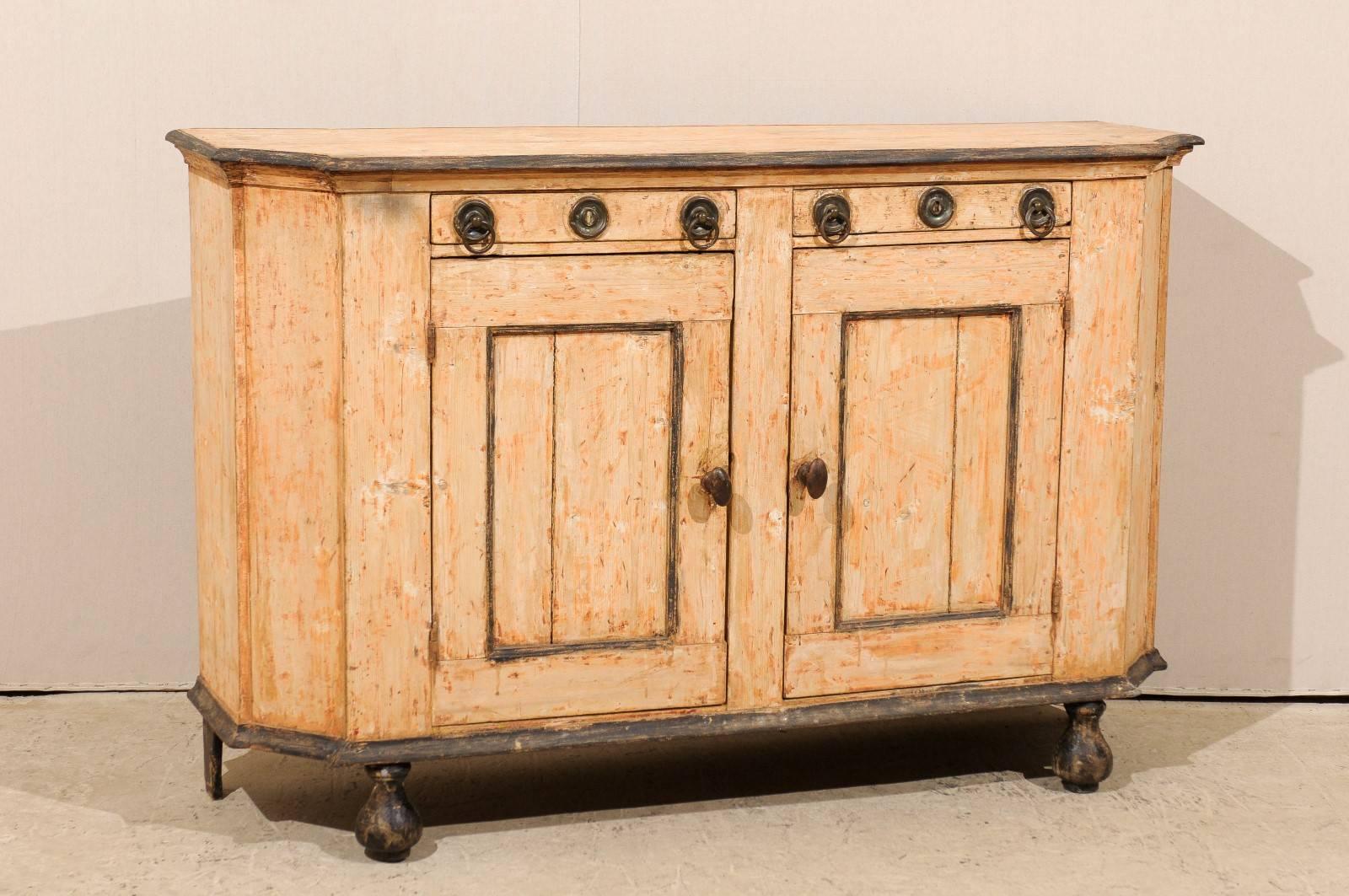 Wood French 19th Century Sideboard with Original Color