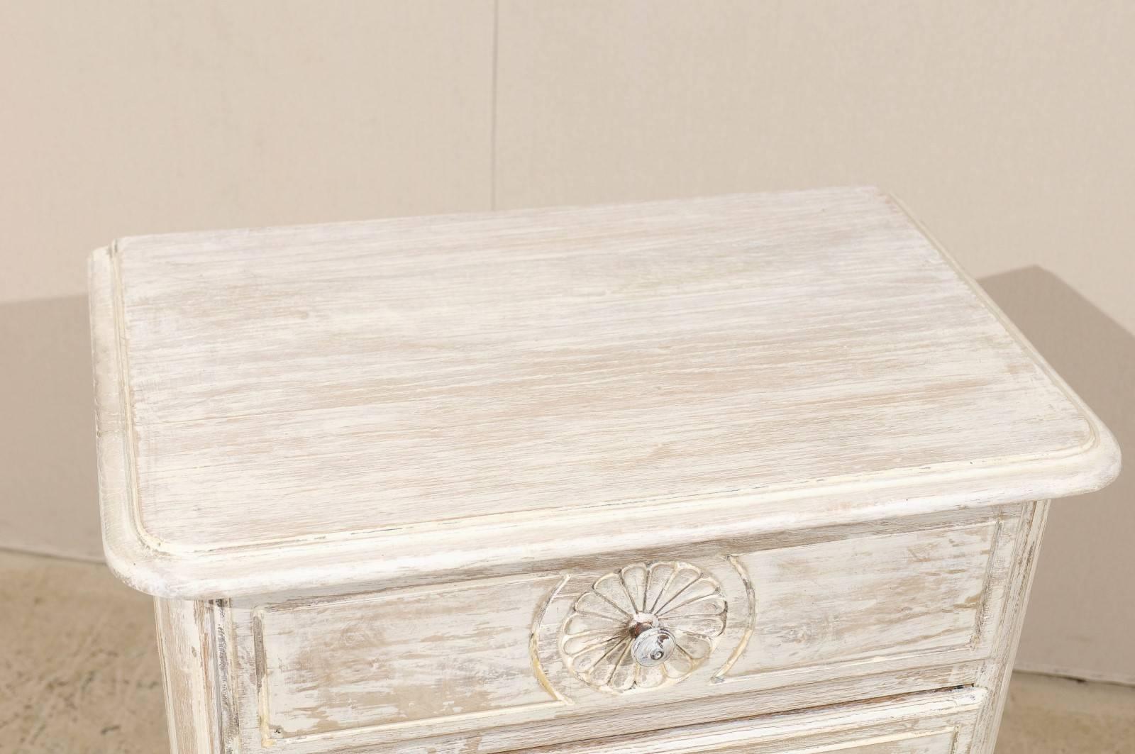 French Small Size Two-Drawer Painted Wood Chest from the 19th Century 1