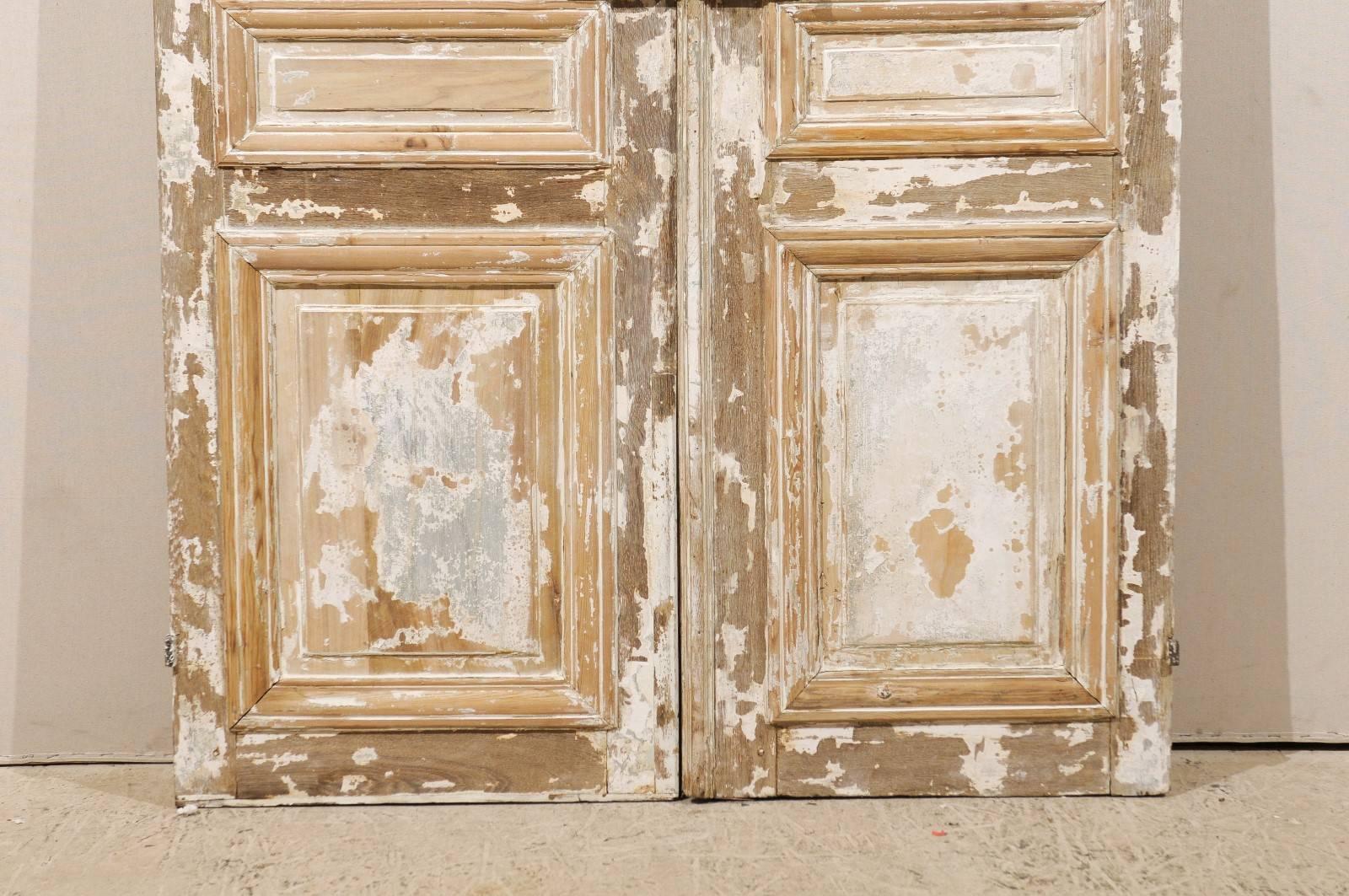 Pair of Aged Tall French Doors with Nice Old Hardware from the Mid-19th Century 5