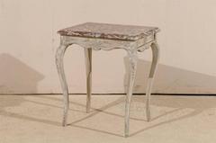 French Side Table with Marble Top From the Early 19th Century