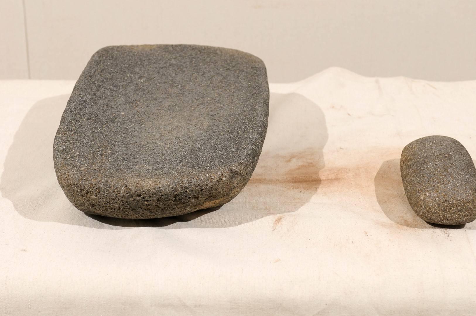 Central American Grain Grinding Stone Mortar 2