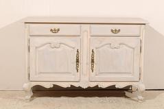 Scalloped Buffet with Grey/Beige Finish from France