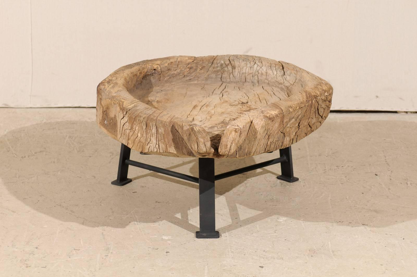 Guatemalan Rustic Natural Interestingly Shaped Coffee Table, Late 19th Century In Good Condition In Atlanta, GA