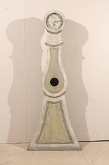 Swedish 19th C. Mora Longcase Clock w/it's Original Metal Face, Hands & Movement