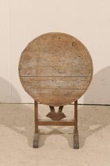 Mini French Rustic Wine Tasting Table or Side Table with Tilt-Top, 19th Century