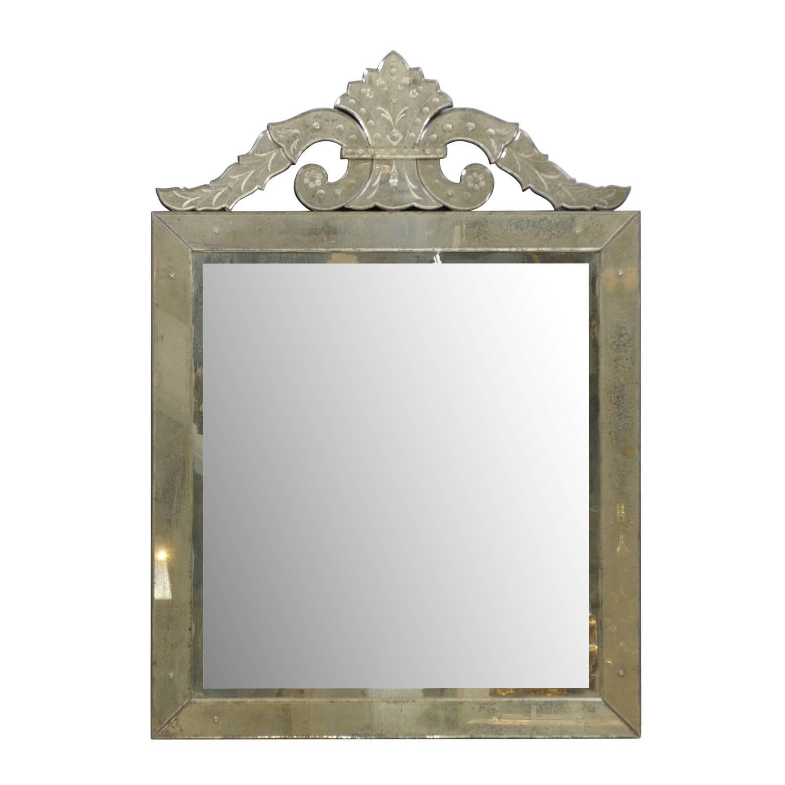 Roma Venetian Style Mirror, Handmade and Hand Silvered