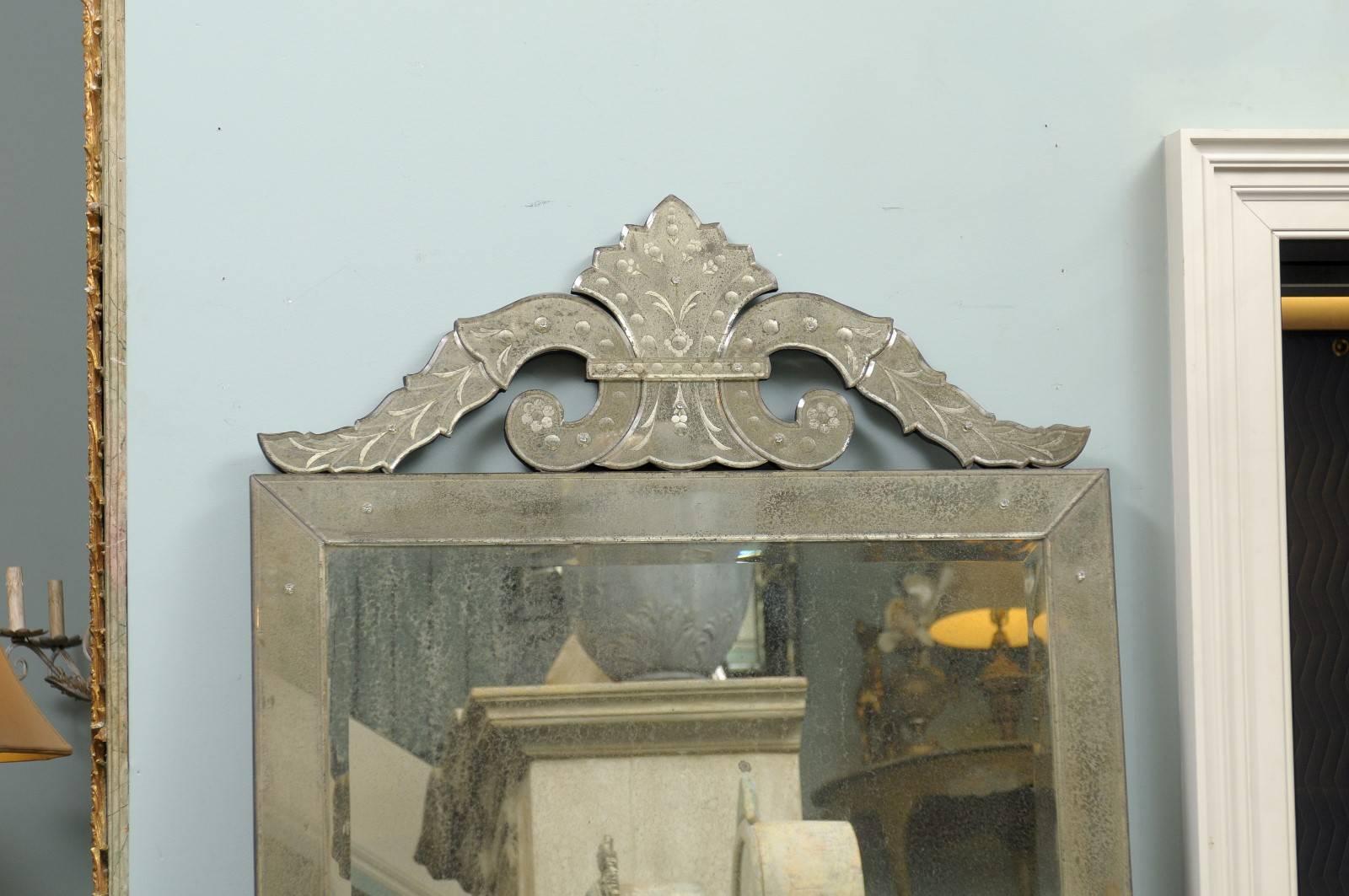 Roma Venetian Style Mirror, Handmade and Hand Silvered 1