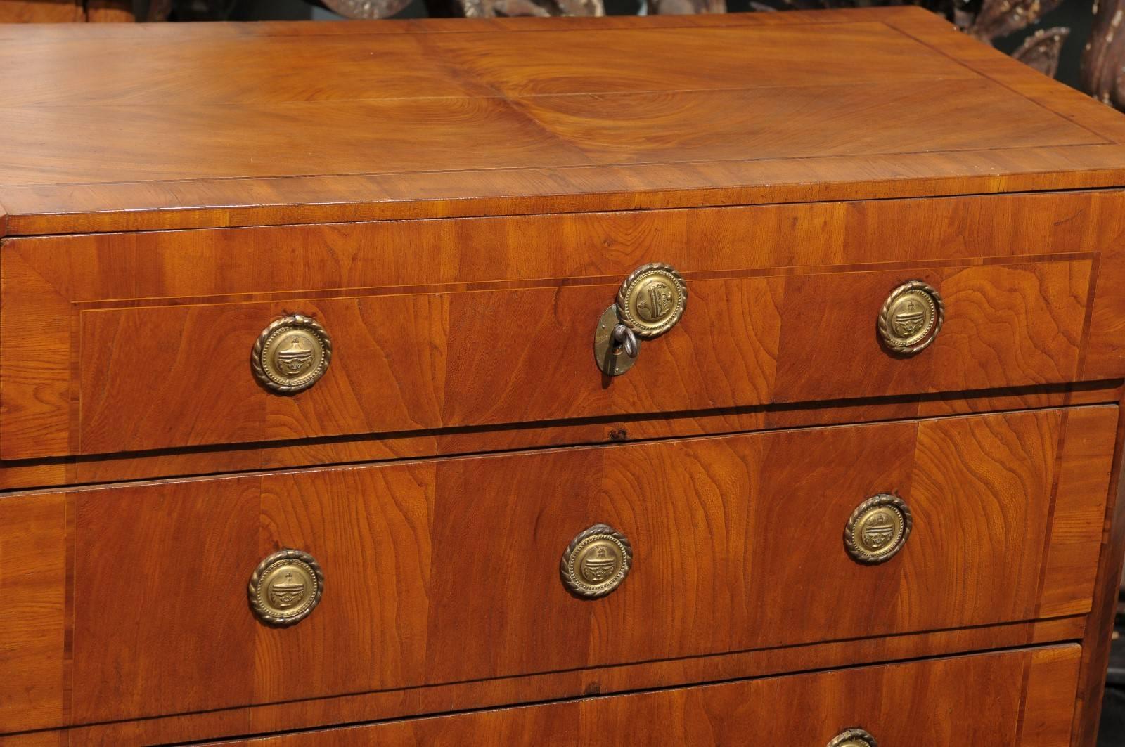 Swedish 18th Century Period Gustavian Chest of Drawers with Banding Inlay 3