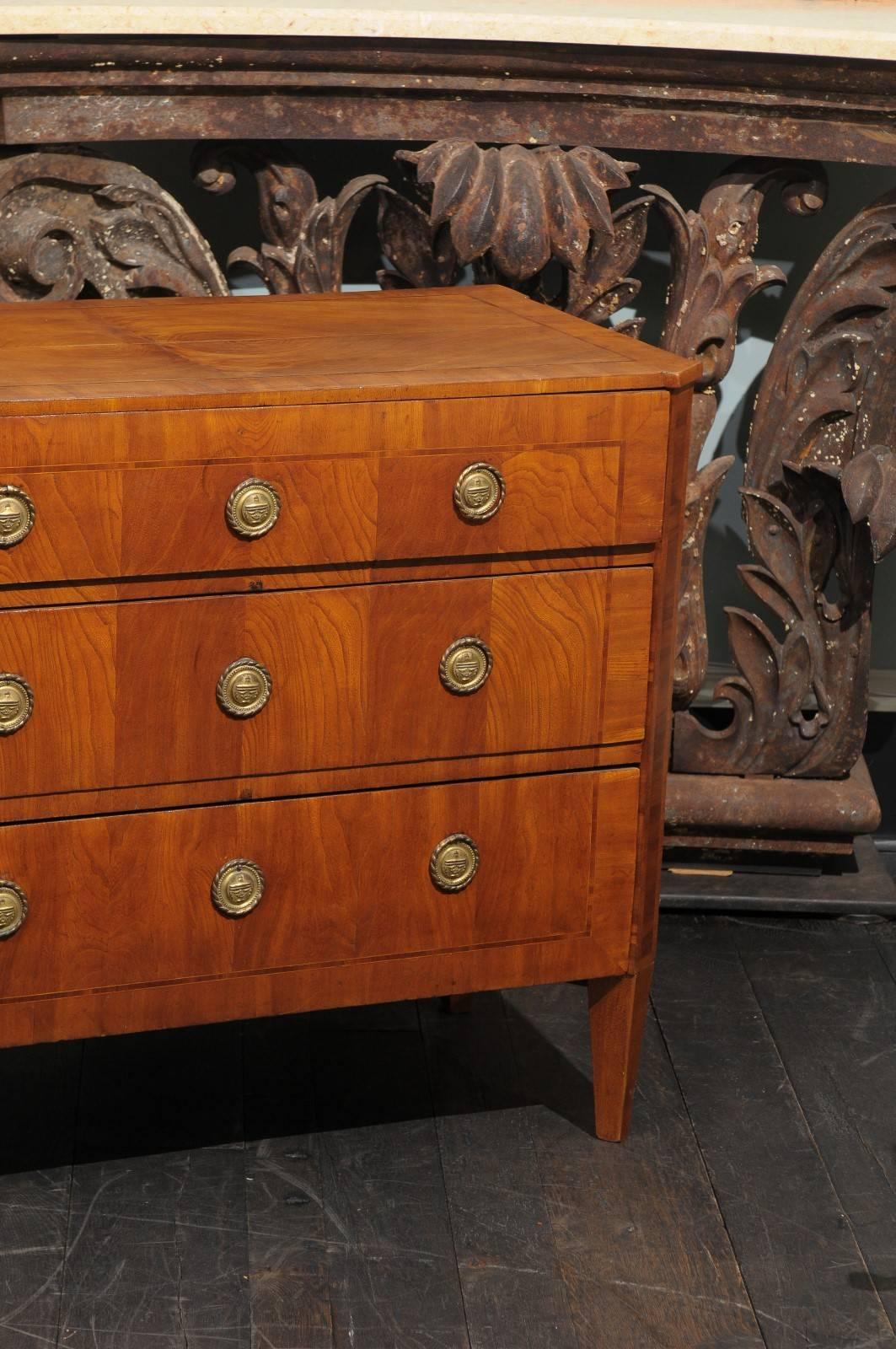 Swedish 18th Century Period Gustavian Chest of Drawers with Banding Inlay 2