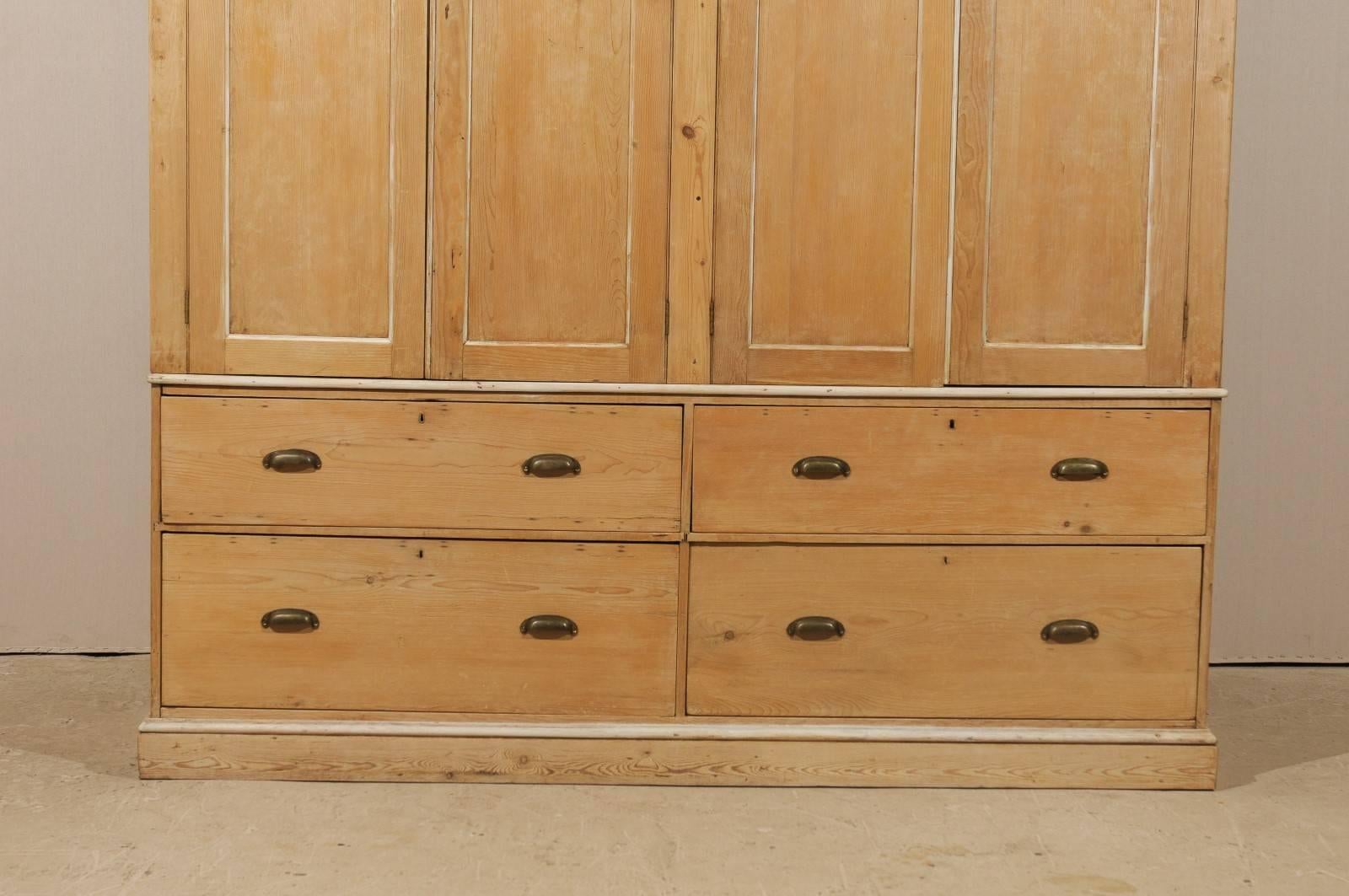 large wooden storage cabinets