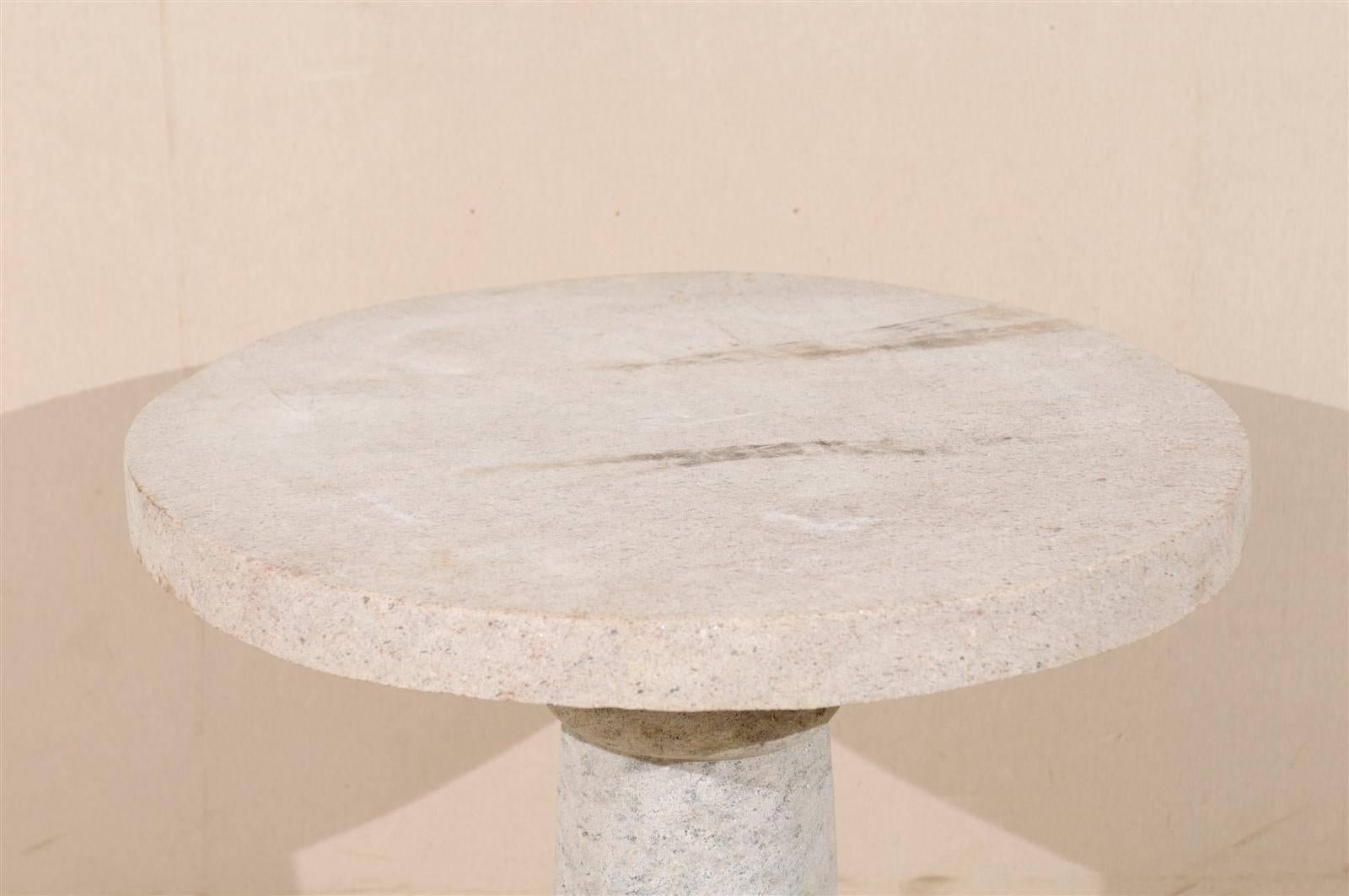 modern outdoor pedestal table