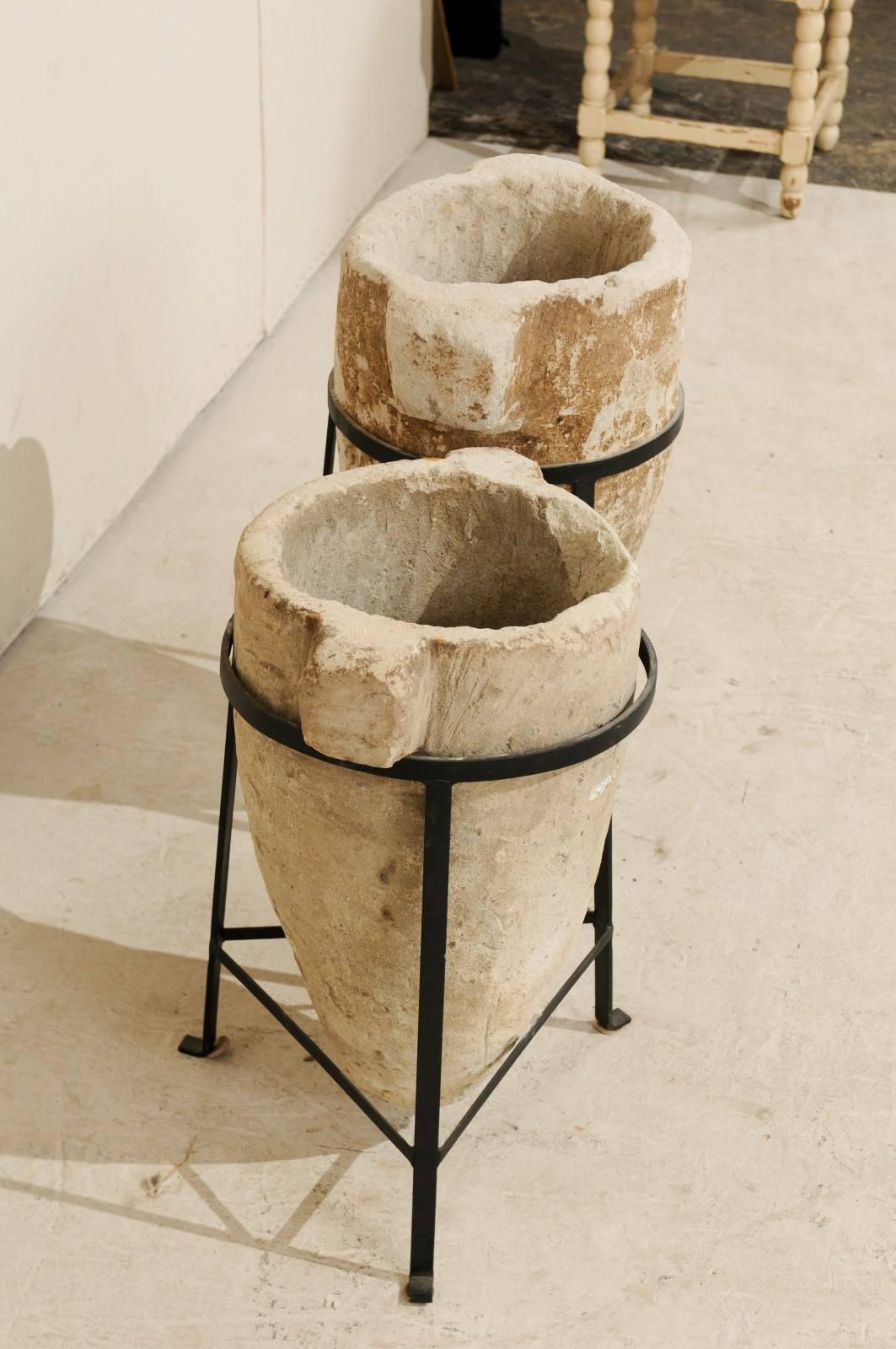 Pair of 19th Century Spanish Colonial Stone Water Filters 1