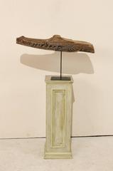 Hand Carved Crocodile Wood Boat Prow from a Papua New Guinea Village Canoe
