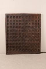 Large 19th Century Carved Wood Ceiling Panel from Tamil Nadu, South India