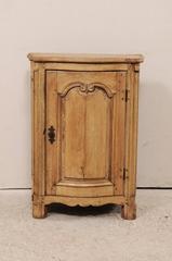18th Century French Oak Wood Side Chest Adorned with Scalloped Skirt / Scrolls