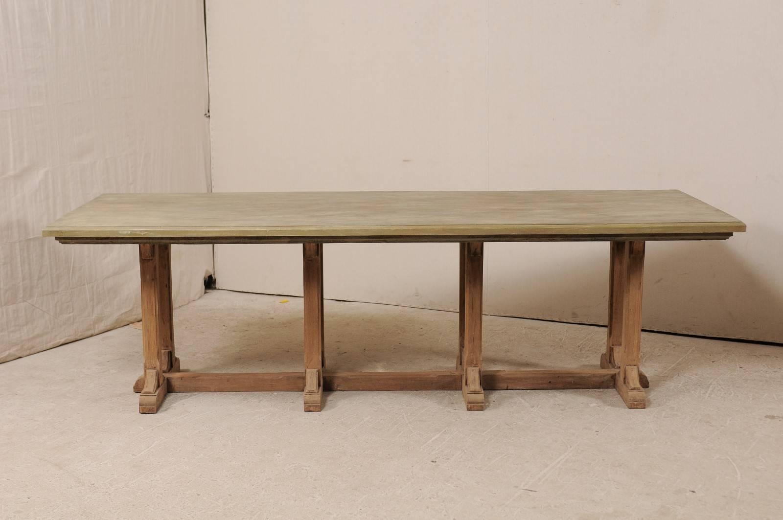 vintage wood dining table