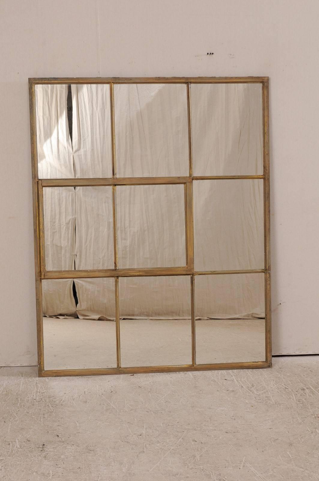 french paneled mirror