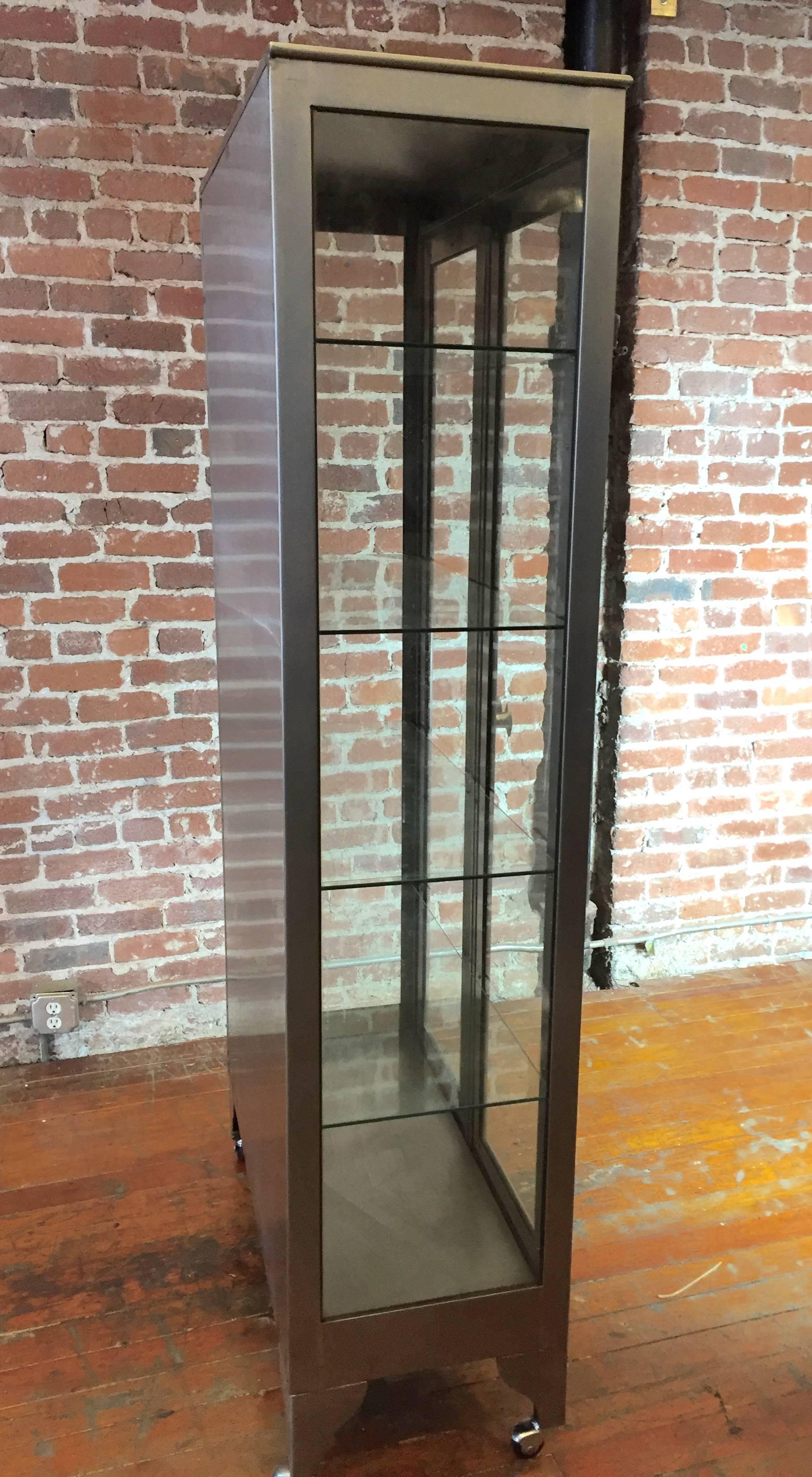 Tall Steel Medical Cabinet For Sale 1