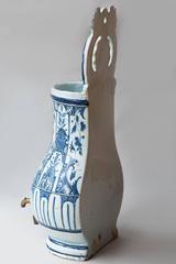 18th Century Rouen Blue And White Faience Wall Fountain