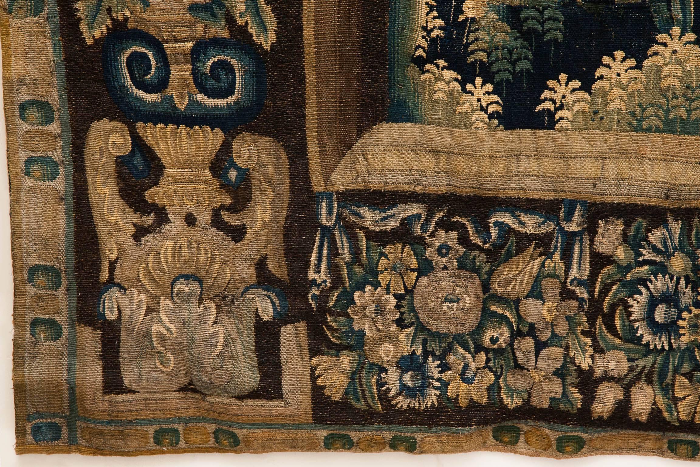 17th Century Flemish Verdure Tapestry For Sale 2