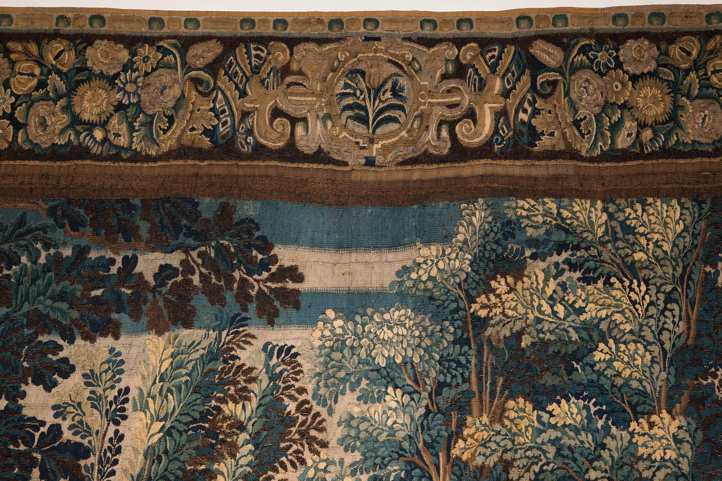 17th Century Flemish Verdure Tapestry For Sale 3