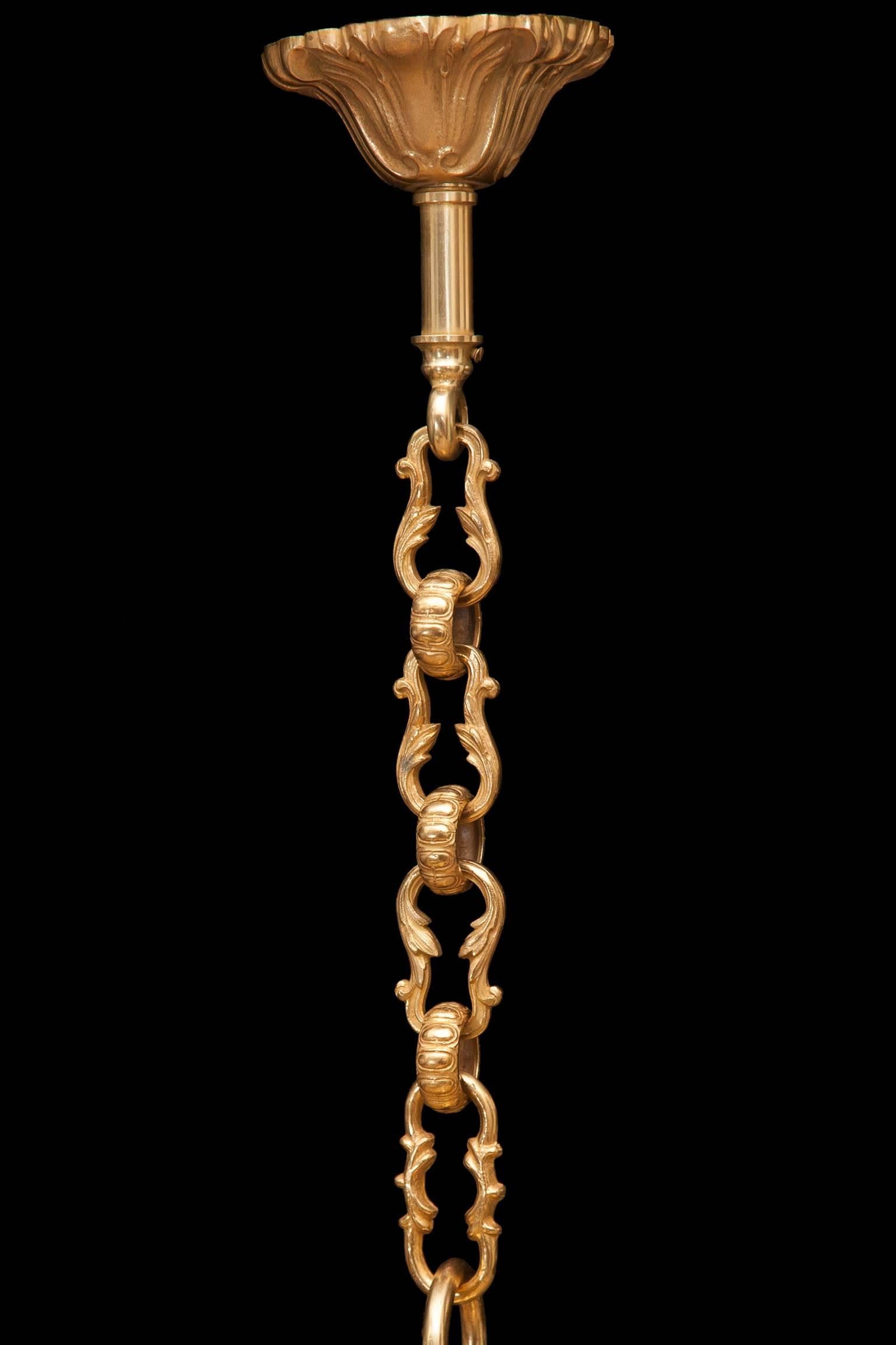 Régence Style Gilt Bronze Twelve-Arm Chandelier, France, circa 1880 1