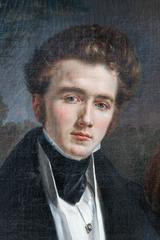 Romantic School, Portrait of a Man with a Squirrel