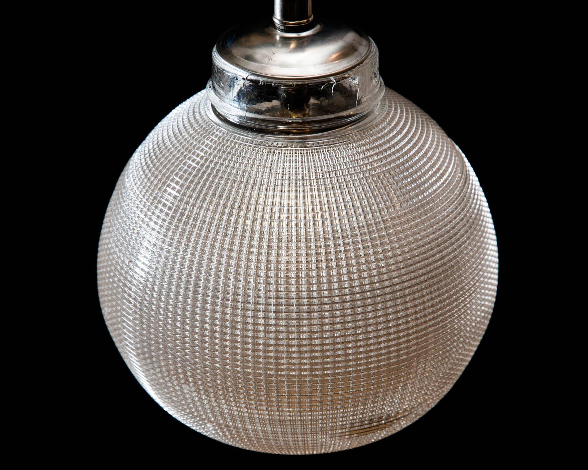 Small Globe Holophane Hanging Light 3