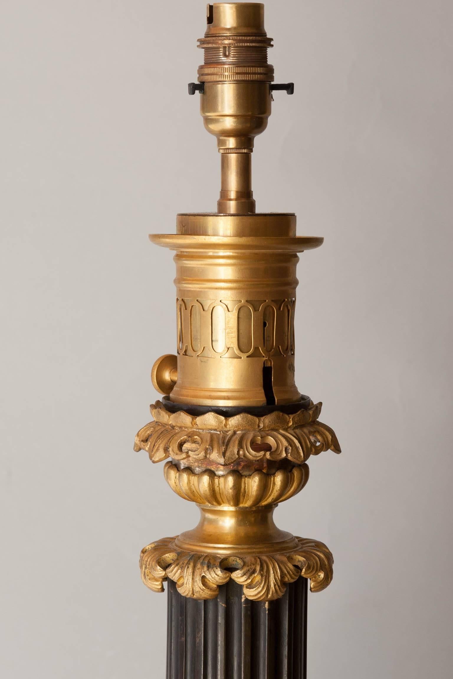 French Large and Ornate 19th Century Carcel Lamp For Sale