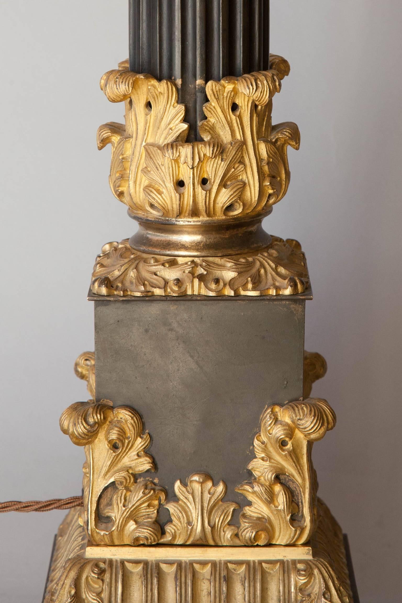 Bronze Large and Ornate 19th Century Carcel Lamp For Sale