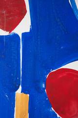 Mid-Century Untitled Abstract in Blue, White and Yellow by Jacques Nestlé