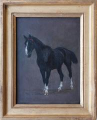 Set of 18, French, 19th Century Studies of Horses, Oil on Board, J. R Goubie