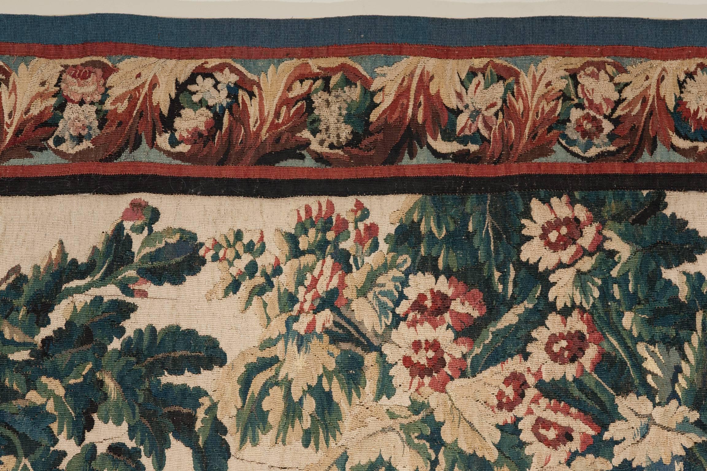 Mid-18th Century 18th Century Aubusson Tapestry in the Chinoiserie Taste, after J.B Pillement For Sale