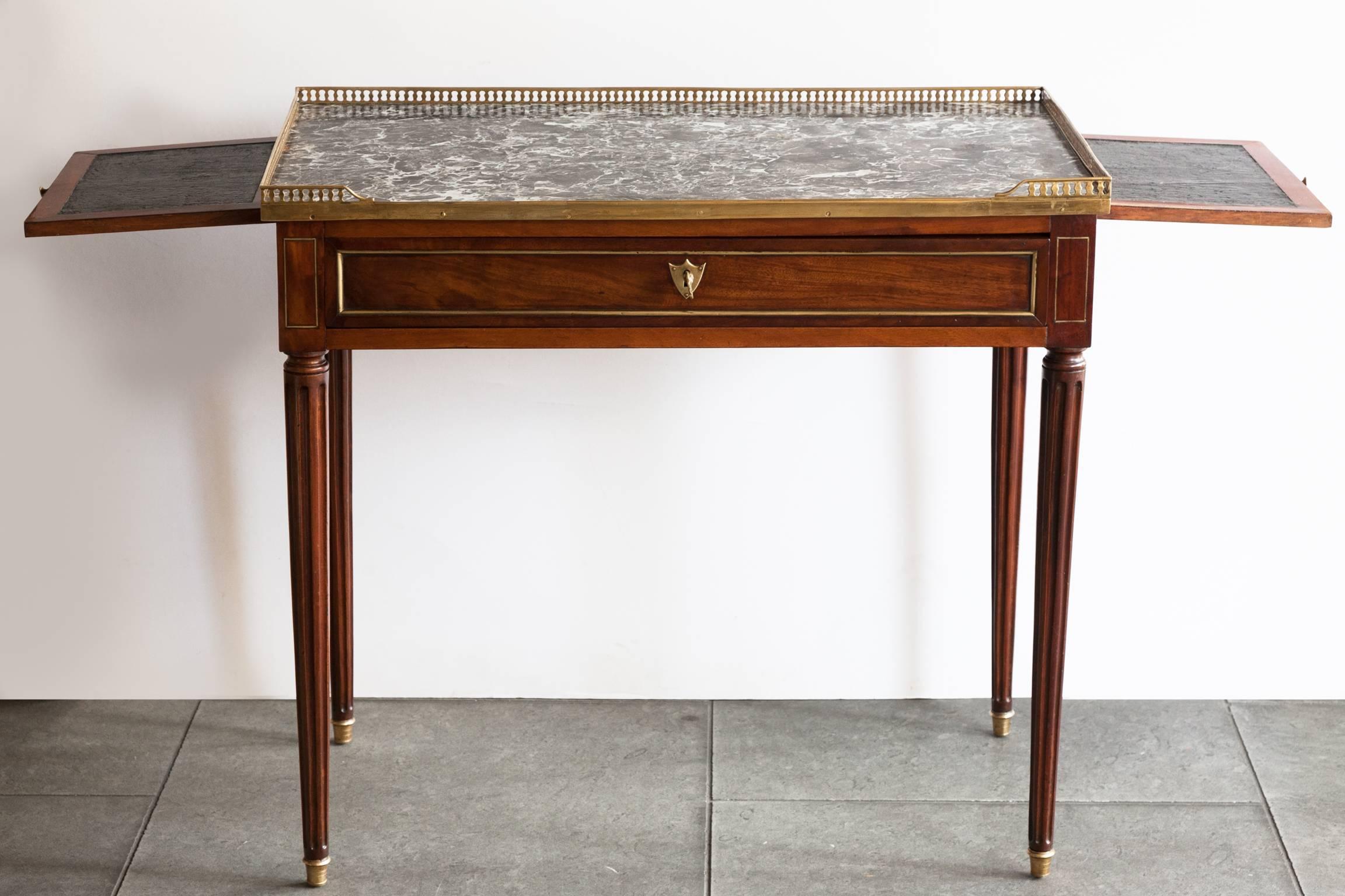 French Louis XVI Mahogany Writing Table or Bureau