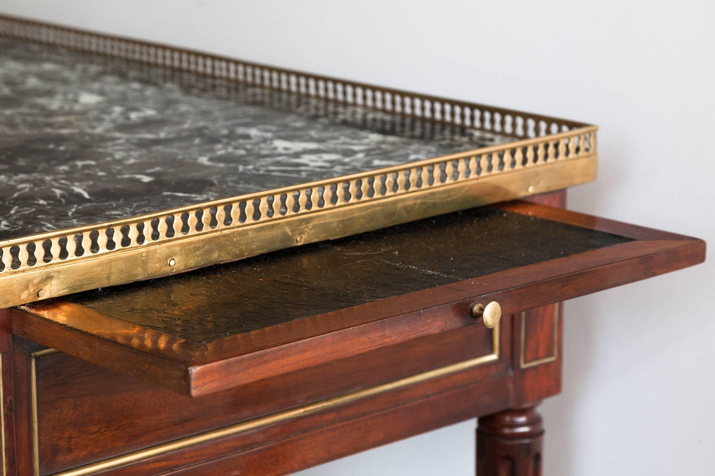 Ormolu Louis XVI Mahogany Writing Table or Bureau