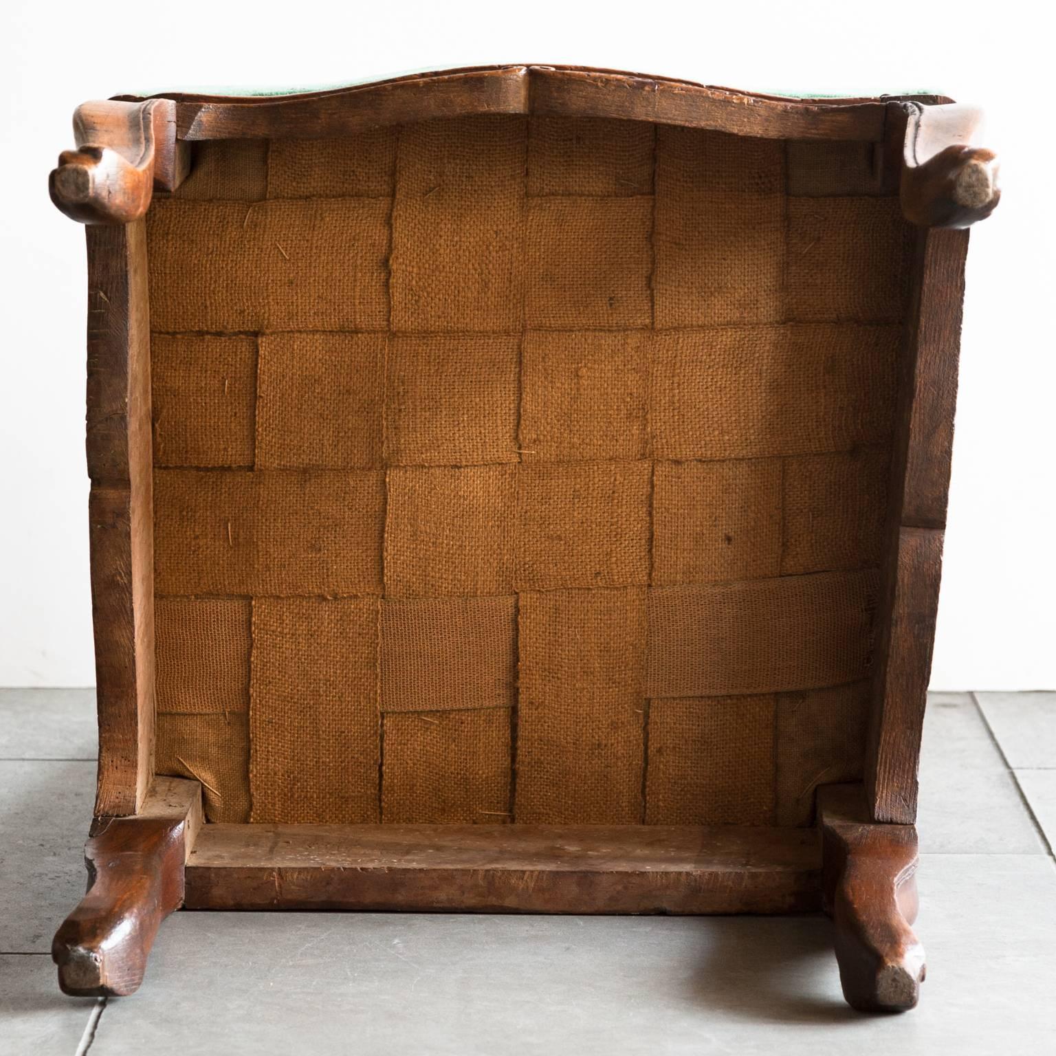 Pair of Louis XV Walnut Chairs with Shaped Backs, France, circa 1750 1