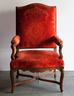 Large 18th Century French Régence Fauteuil or Open Armchair