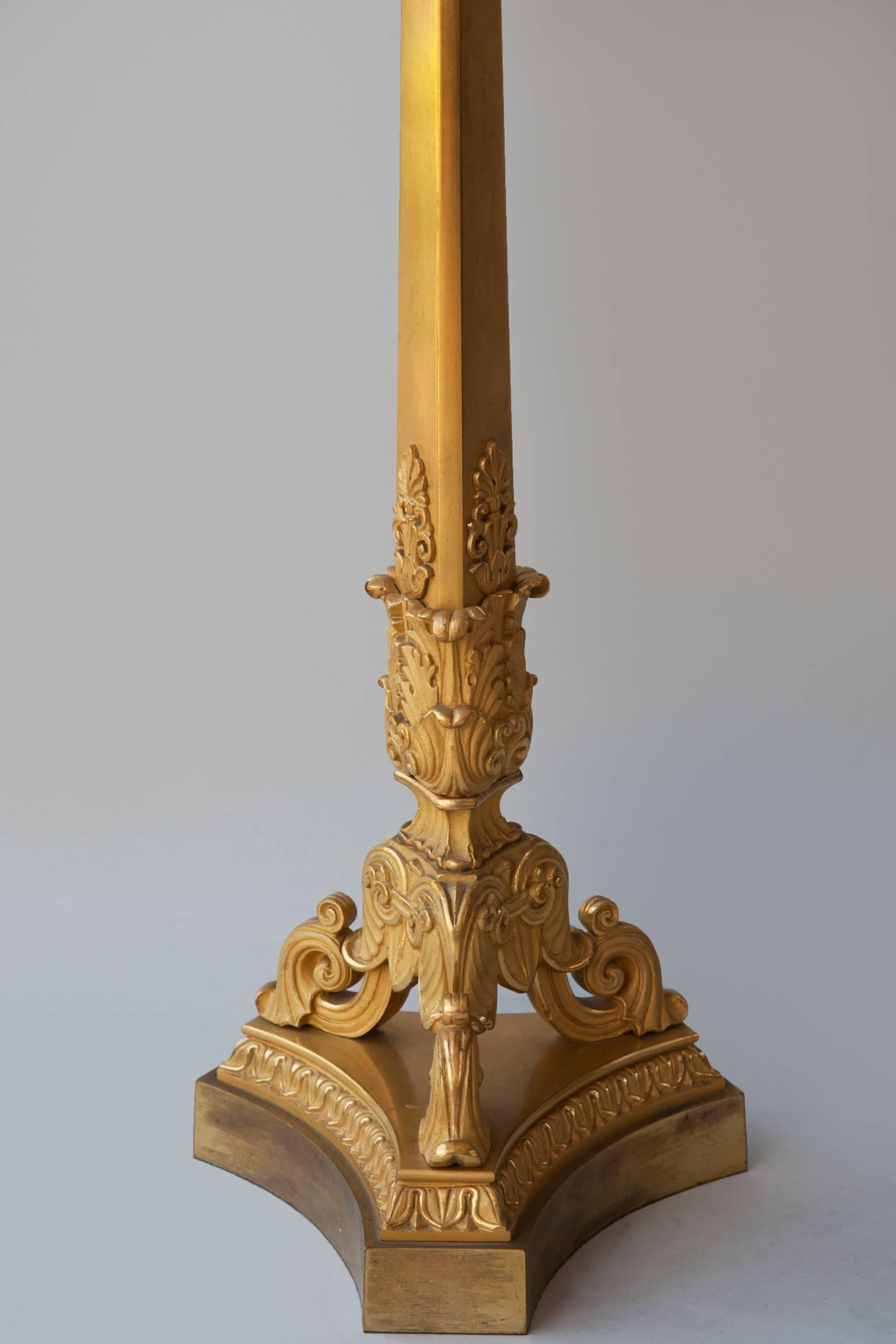 Important Pair of Early 19th Century Six-Light Ormolu Restauration Candelabra In Excellent Condition For Sale In London, GB