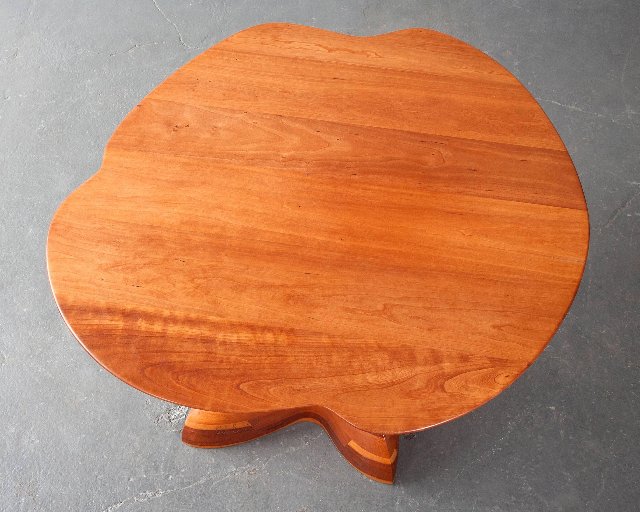 American Unique Coffee Table in Stack Laminated Cherry by Wendell Castle, USA, 1975