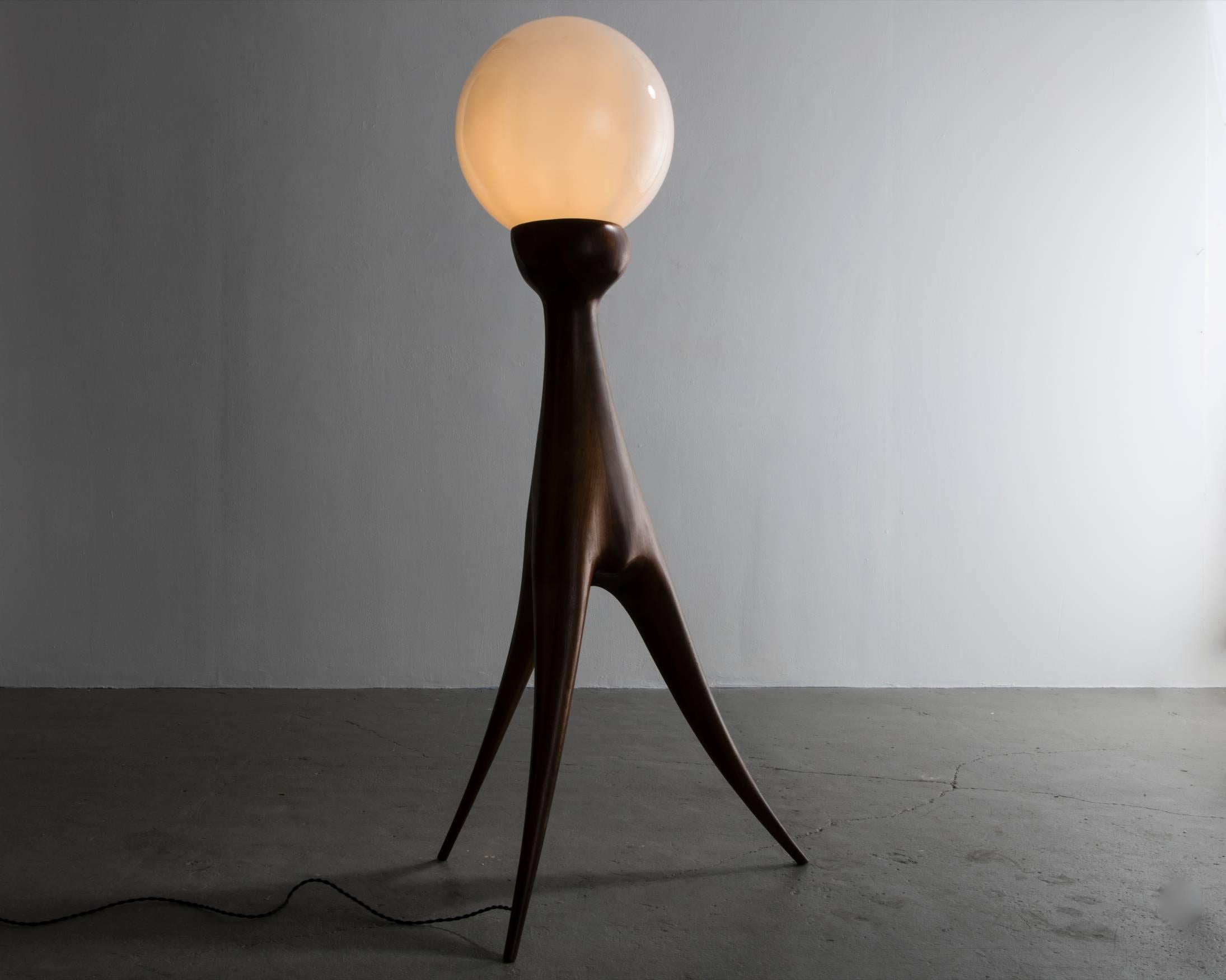 American Unique Hand-Shaped Floor Lamp by Wendell Castle, New York, circa 1966