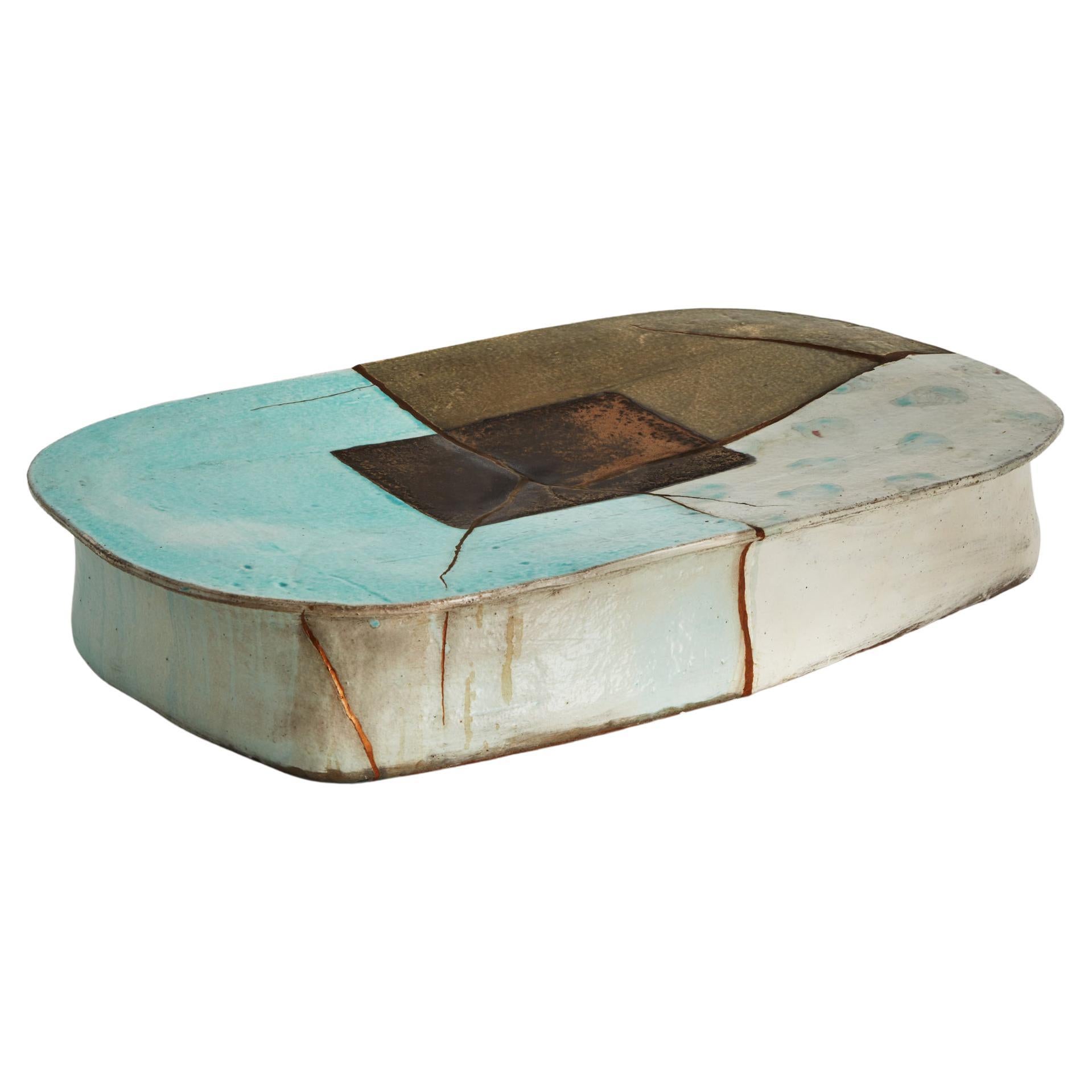 Low Table in Glazed Ceramic by Hun-Chung Lee, 2018