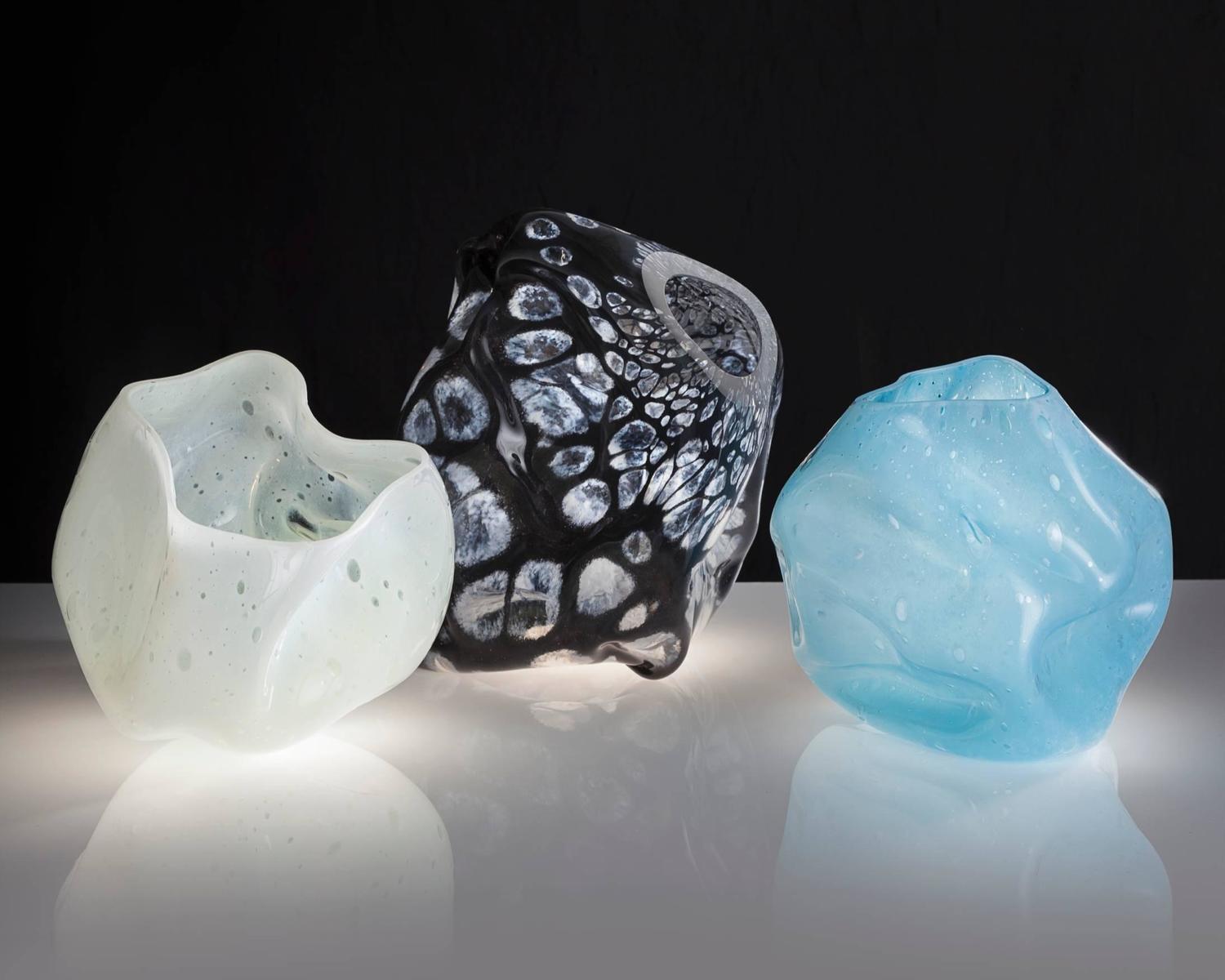 Unique Sculpture in Handblown Glass by Jeff Zimmerman, 2015 at 1stdibs