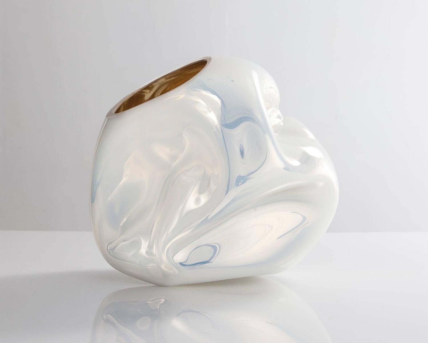 Unique Sculpture in Handblown Glass by Jeff Zimmerman, 2015 For Sale