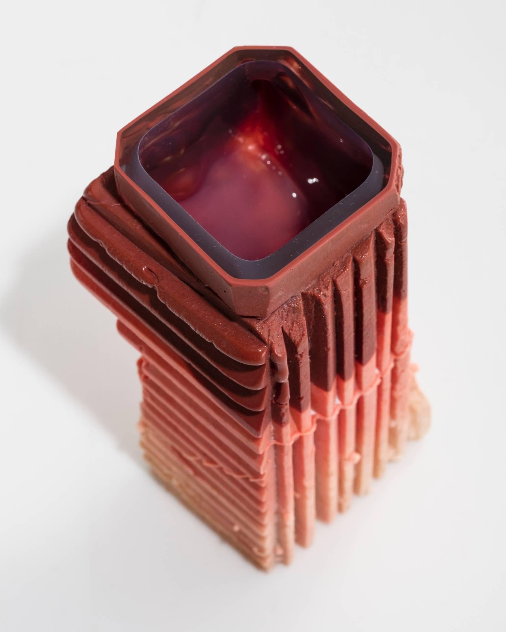 American Unique Assemblage Vessel in Handblown Glass by Thaddeus Wolfe, 2015