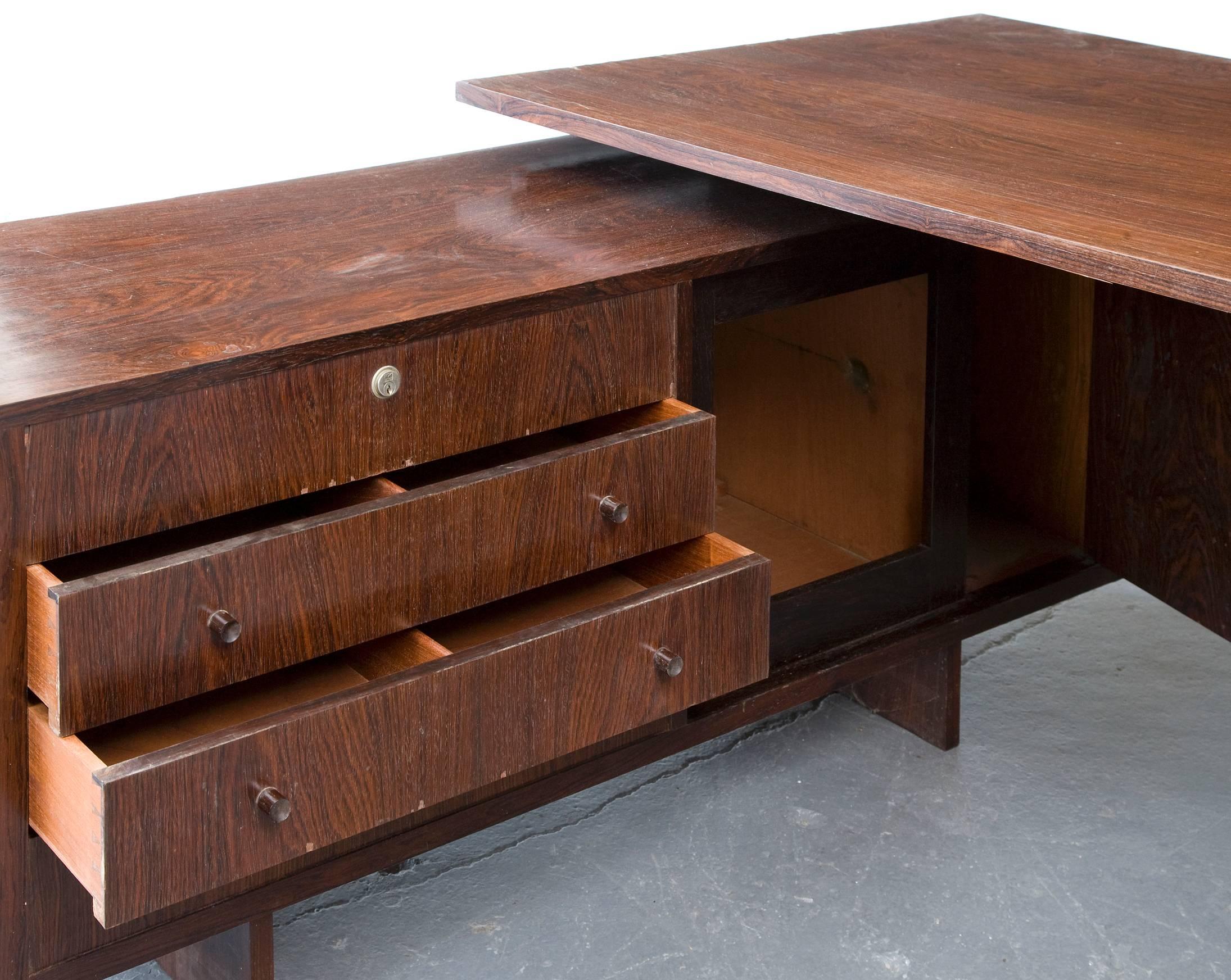 Jacaranda Desk by Joaquim Tenreiro, Brazil, 1950s 1