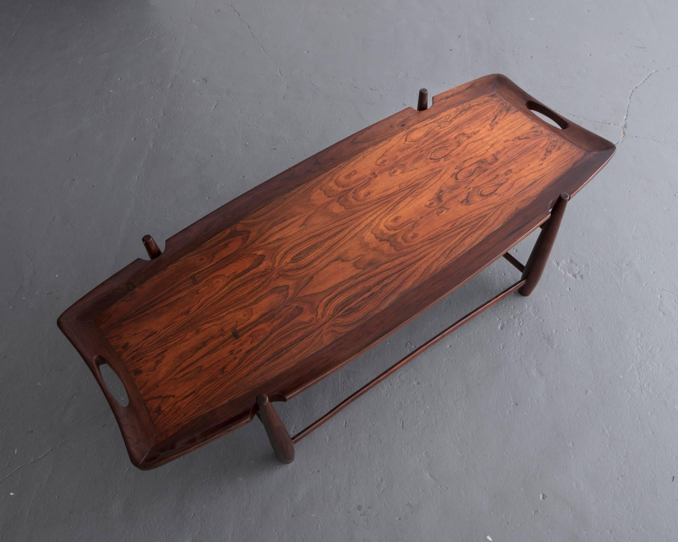 Arimello Coffee Table with Handles Designed by Sergio Rodrigues, Brazil, 1958 In Good Condition In New York, NY