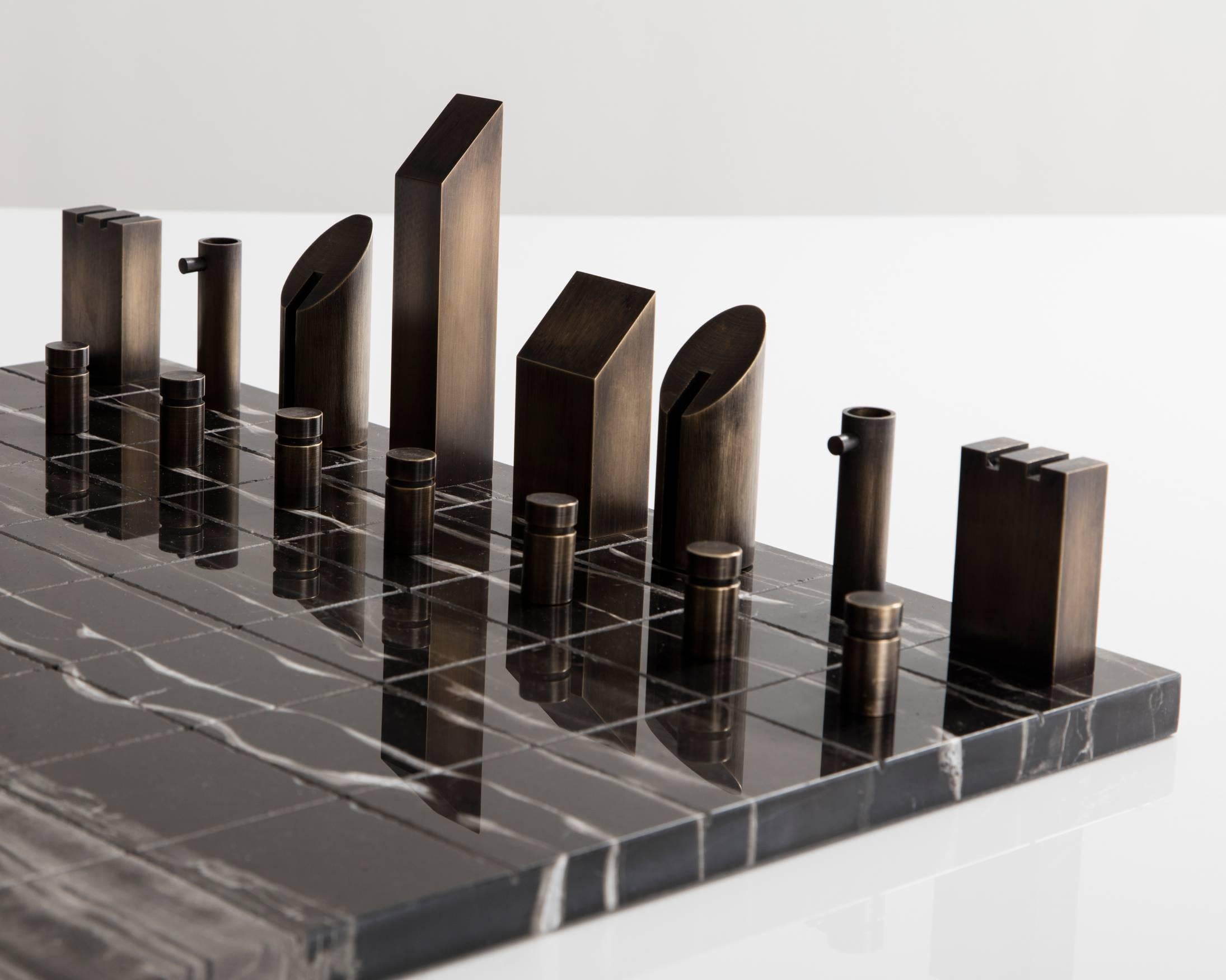 Contemporary Chess Set by Gabrielle Shelton, USA, 2016