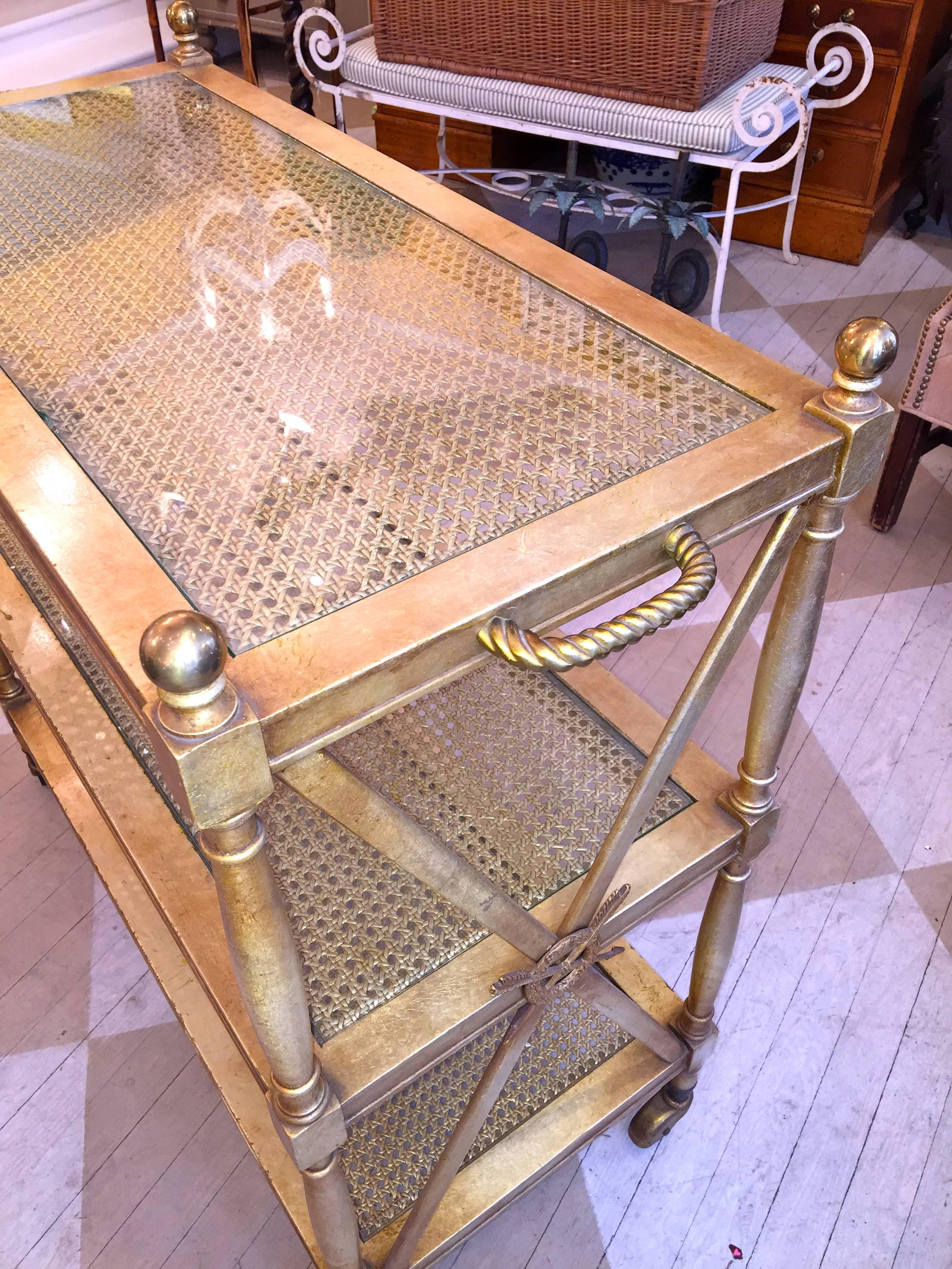 Late 19th Century Napoleon III Gilt Etagere In Excellent Condition In Southampton, NY