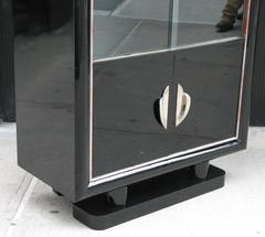 Ebonized French Art Deco Bar Cabinet
