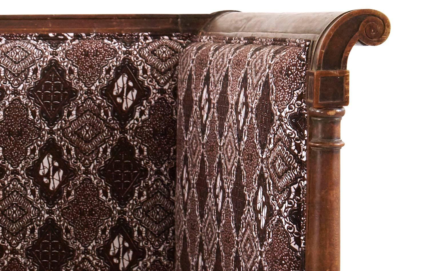 French Antique Batik Settee